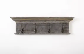 Halifax 4-Hook Coat Rack in Natural Wash