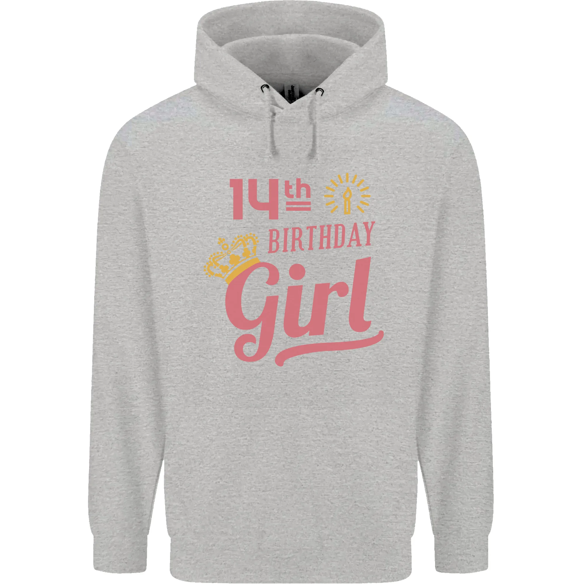 14th Birthday Girl 14 Year Old Princess Childrens Kids Hoodie