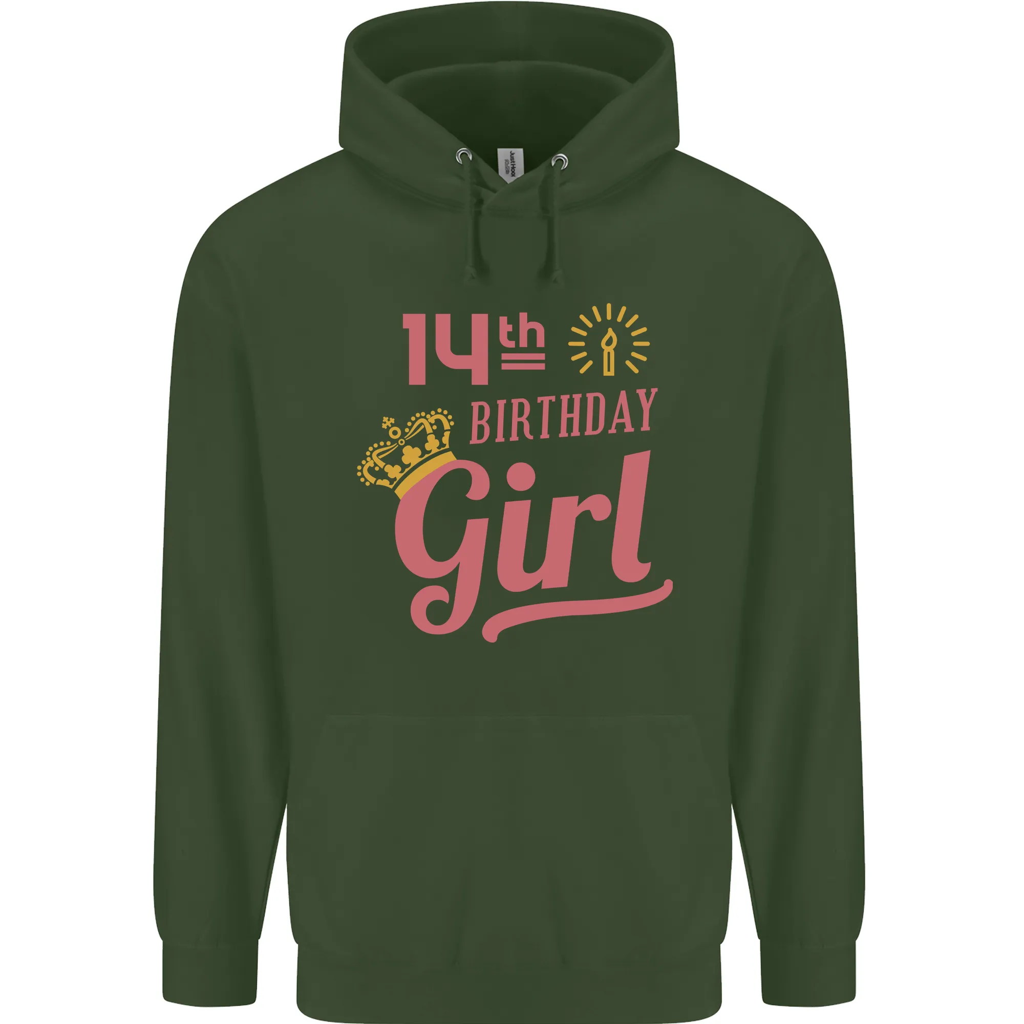 14th Birthday Girl 14 Year Old Princess Childrens Kids Hoodie