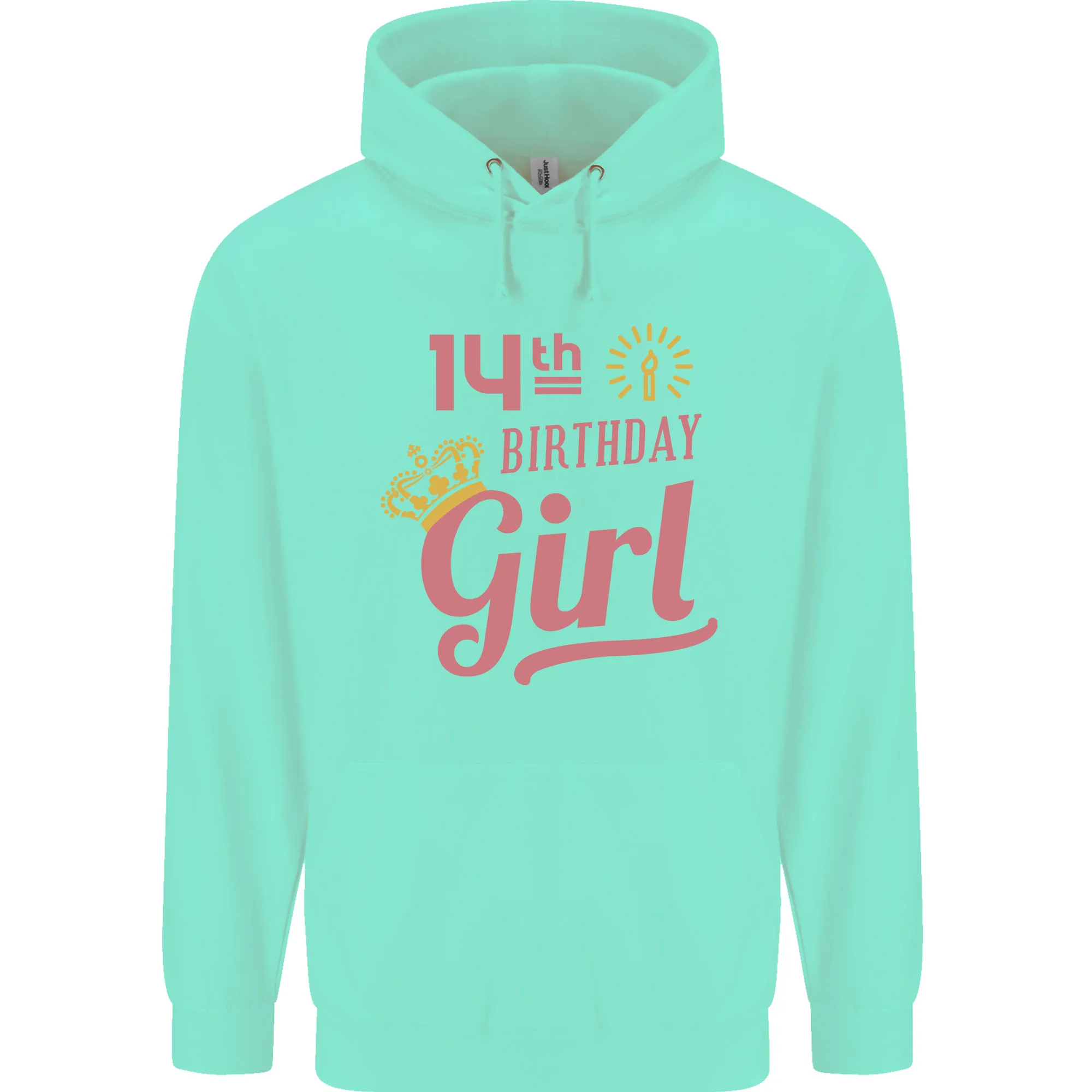 14th Birthday Girl 14 Year Old Princess Childrens Kids Hoodie