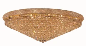 33 Light Flush Mount from the Primo Collection in Gold Finish by Elegant Lighting