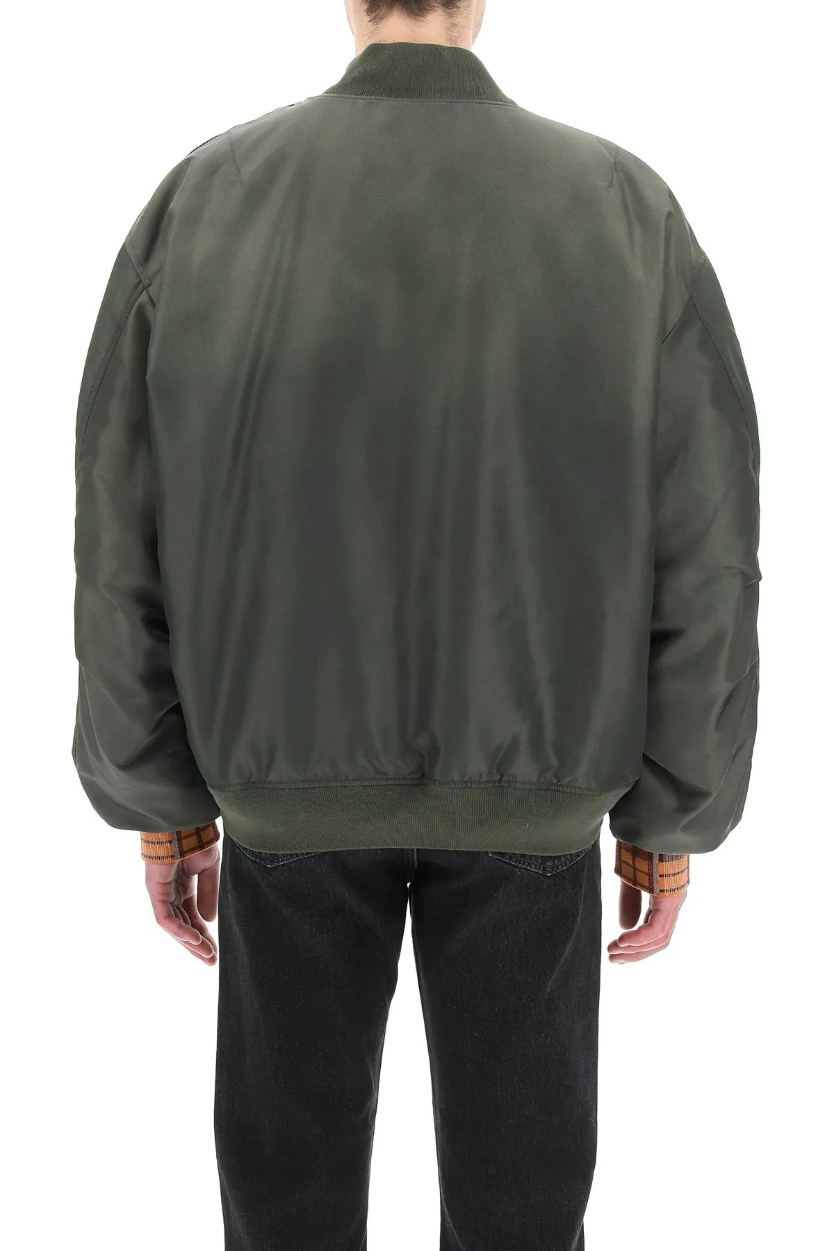 Acne Studios Satin Oversized Bomber Jacket