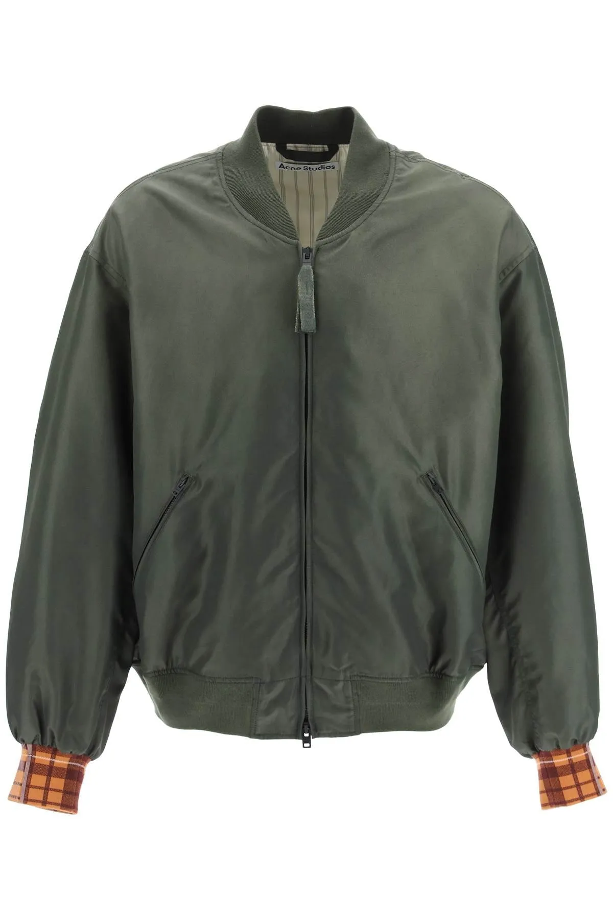 Acne Studios Satin Oversized Bomber Jacket