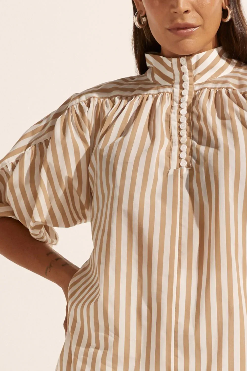 Adage Top in Flax Stripe