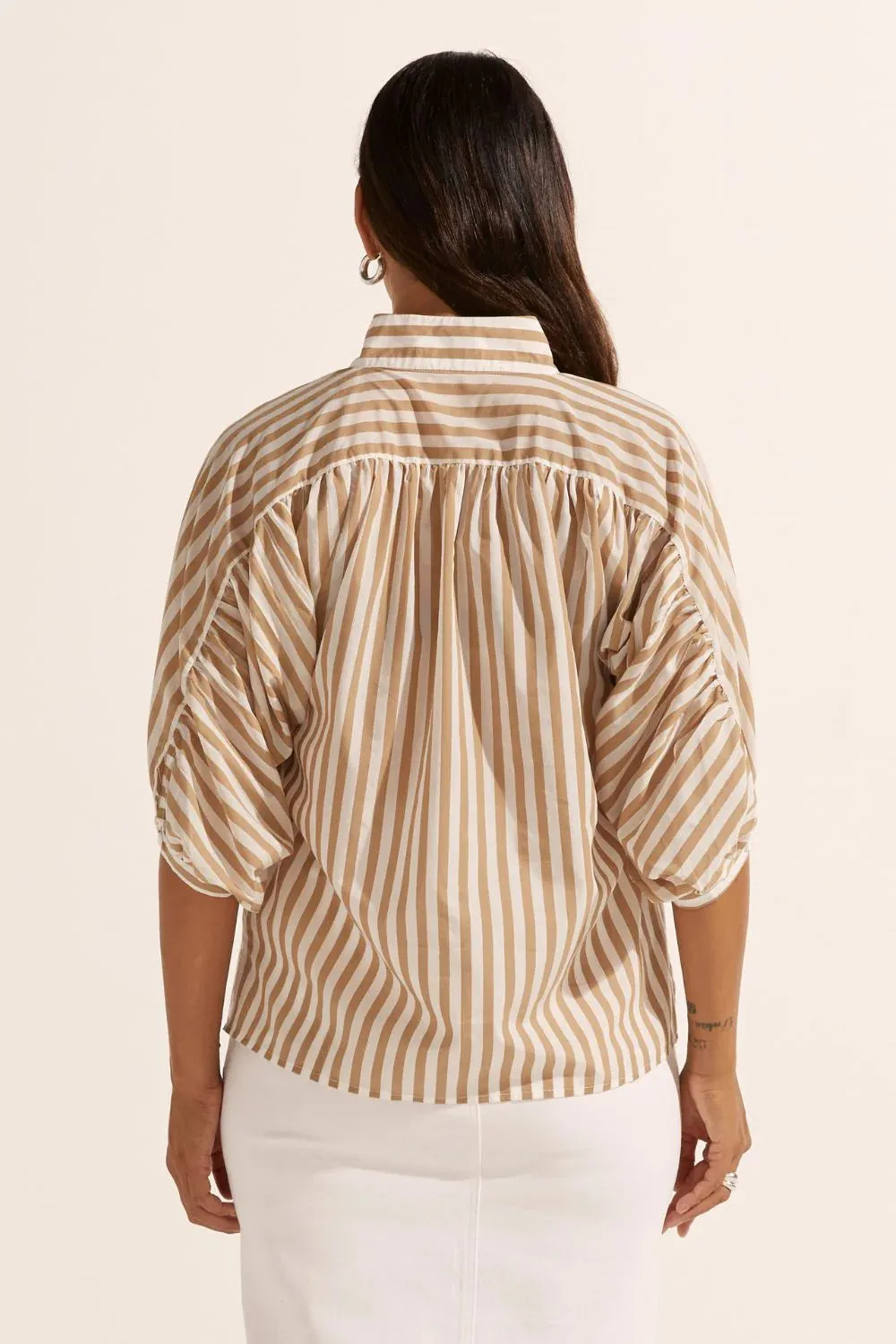 Adage Top in Flax Stripe