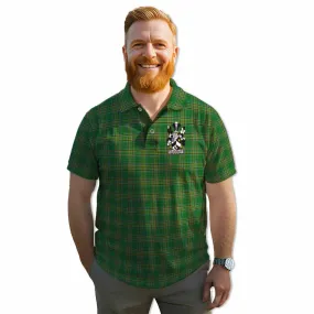 Alexander Irish Clan Tartan Men's Polo Shirt with Coat of Arms