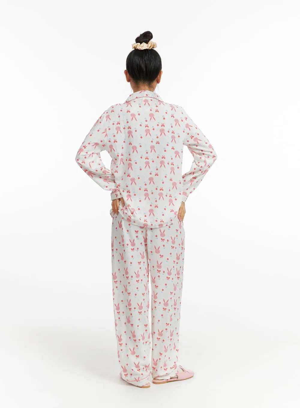 Animal Long Sleeve Graphic Pajama Set IF421