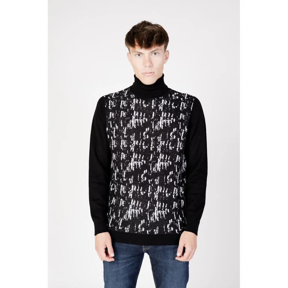 Antony Morato Black Wool Sweater