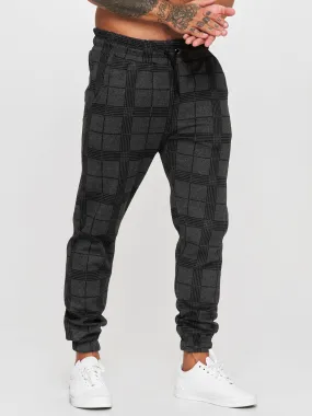 Balo Plaid Sweatpants Joggers - Dark Gray X73A