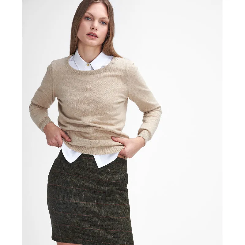 Barbour Birch Tweed Ladies Skirt - Spiced Pumpkin Check