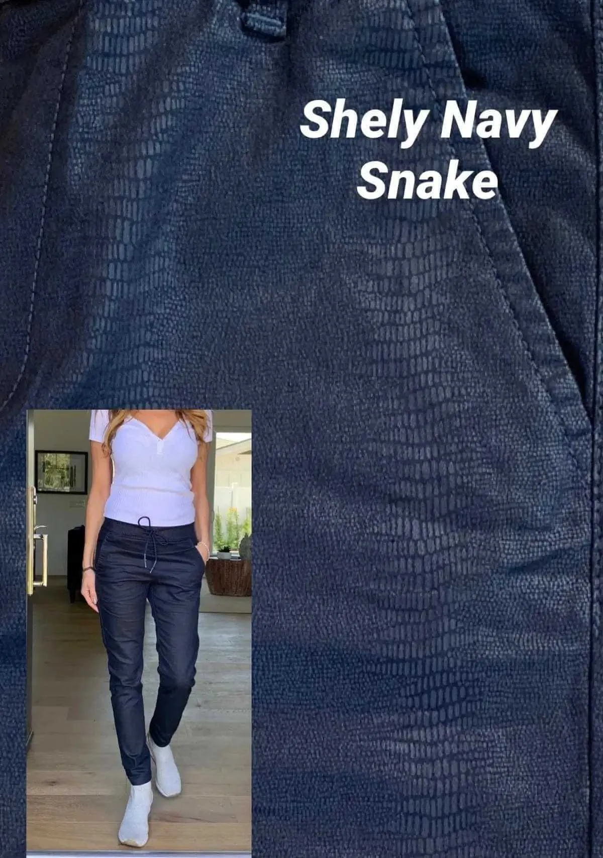 Bevy Flog - Shely Navy Snake