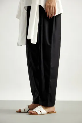 Black Pleated Pant