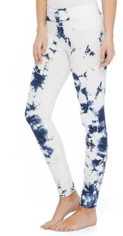 Blue Tie-Dyed Leggins