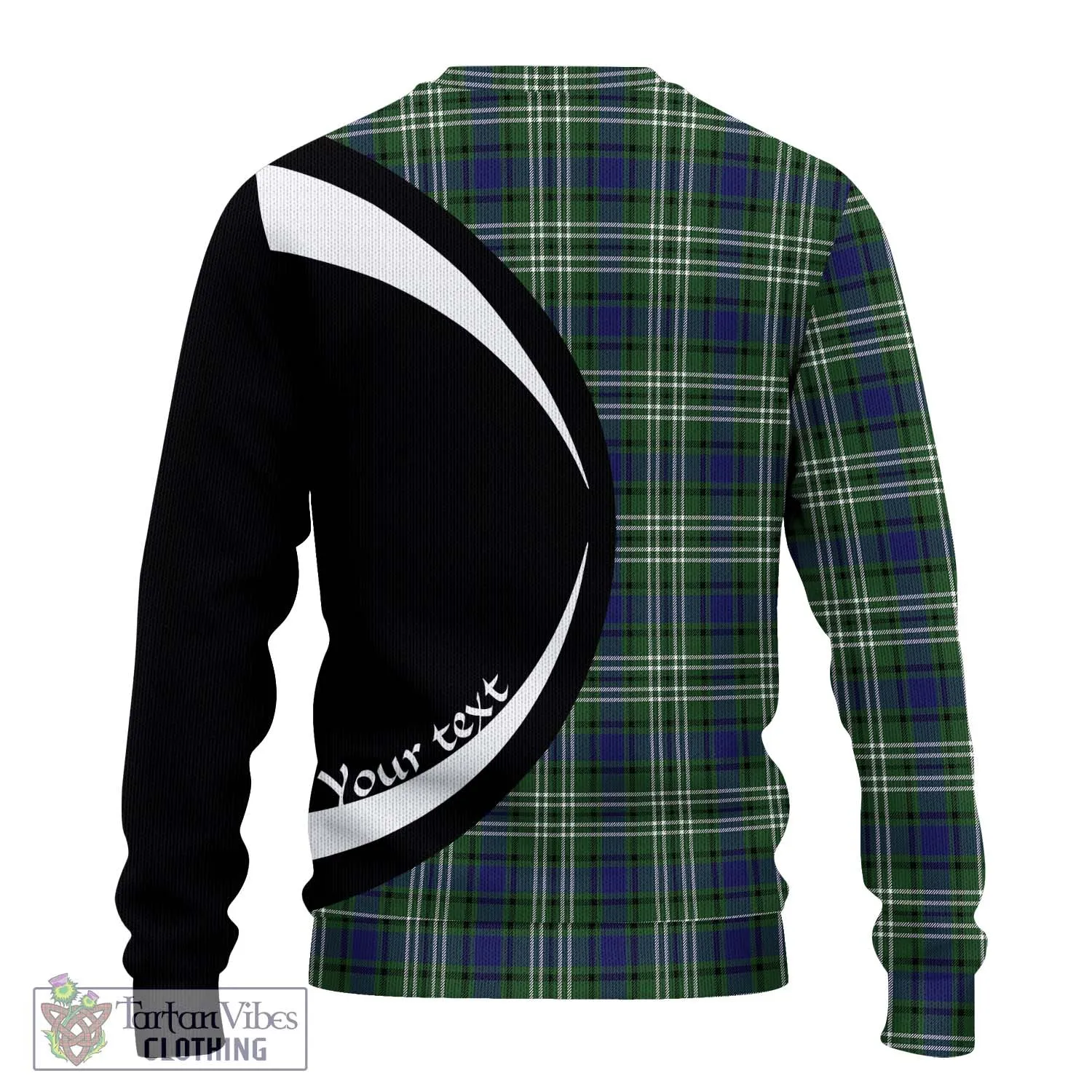 Blyth Tartan Ugly Sweater with Family Crest Circle Style