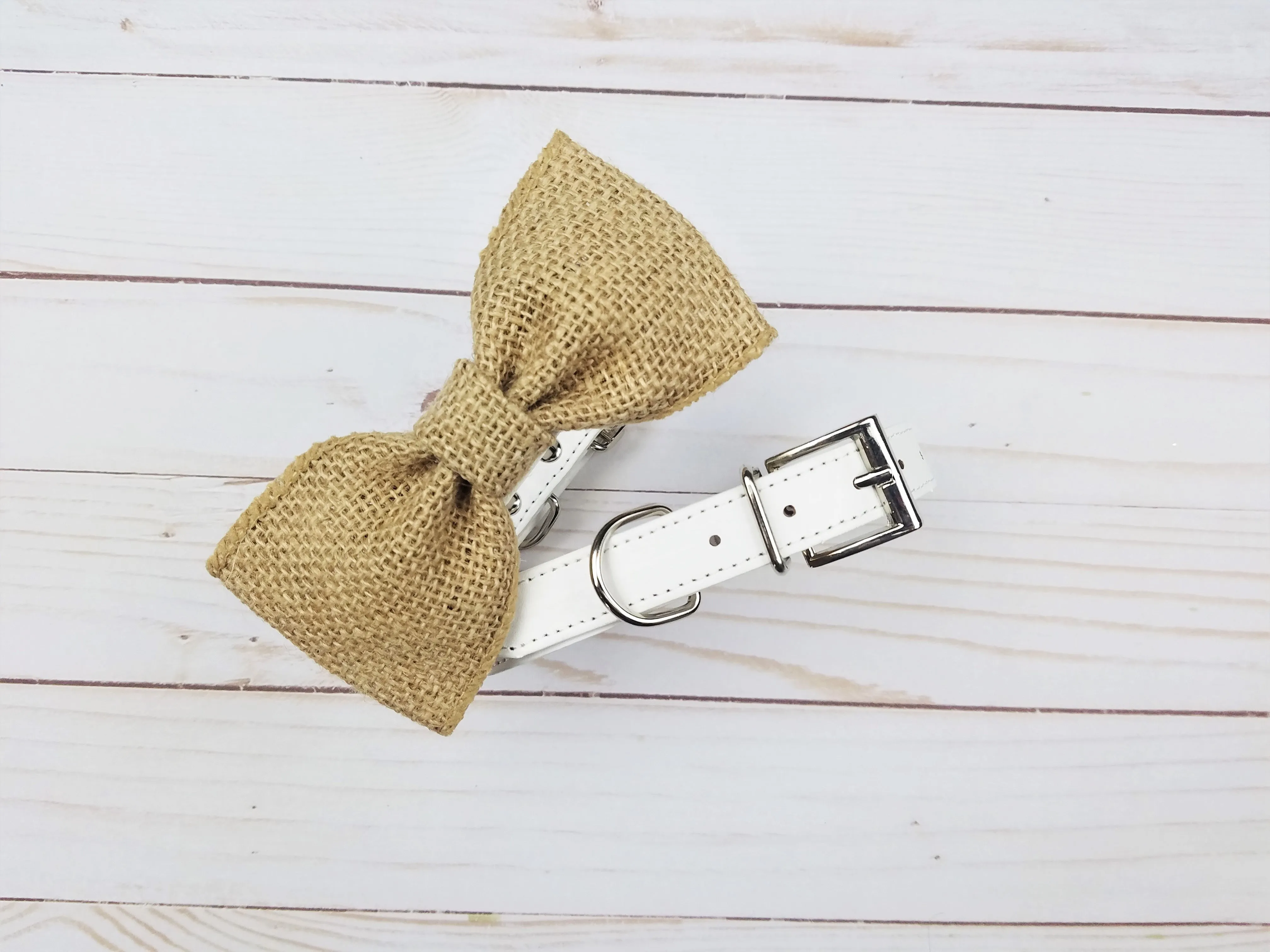 Bowtie Collar | Burlap