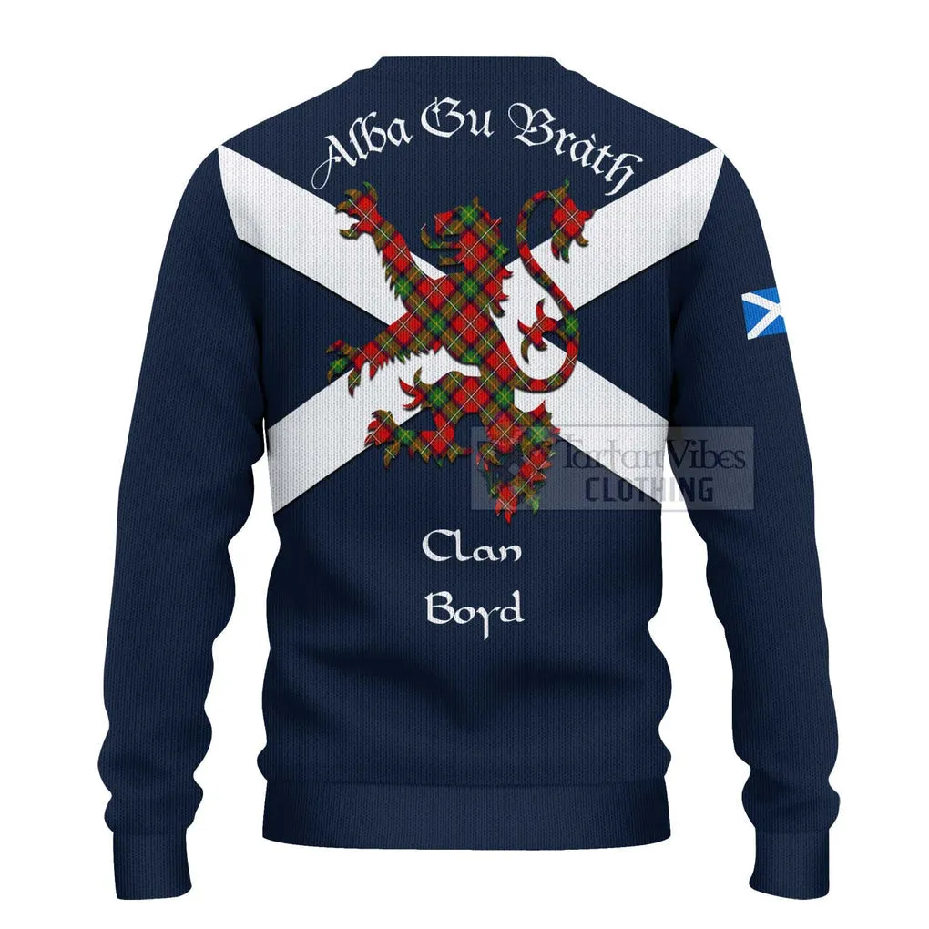 Boyd Tartan Lion Rampant Ugly Sweater Proudly Display Your Heritage with Alba Gu Brath and Clan Name