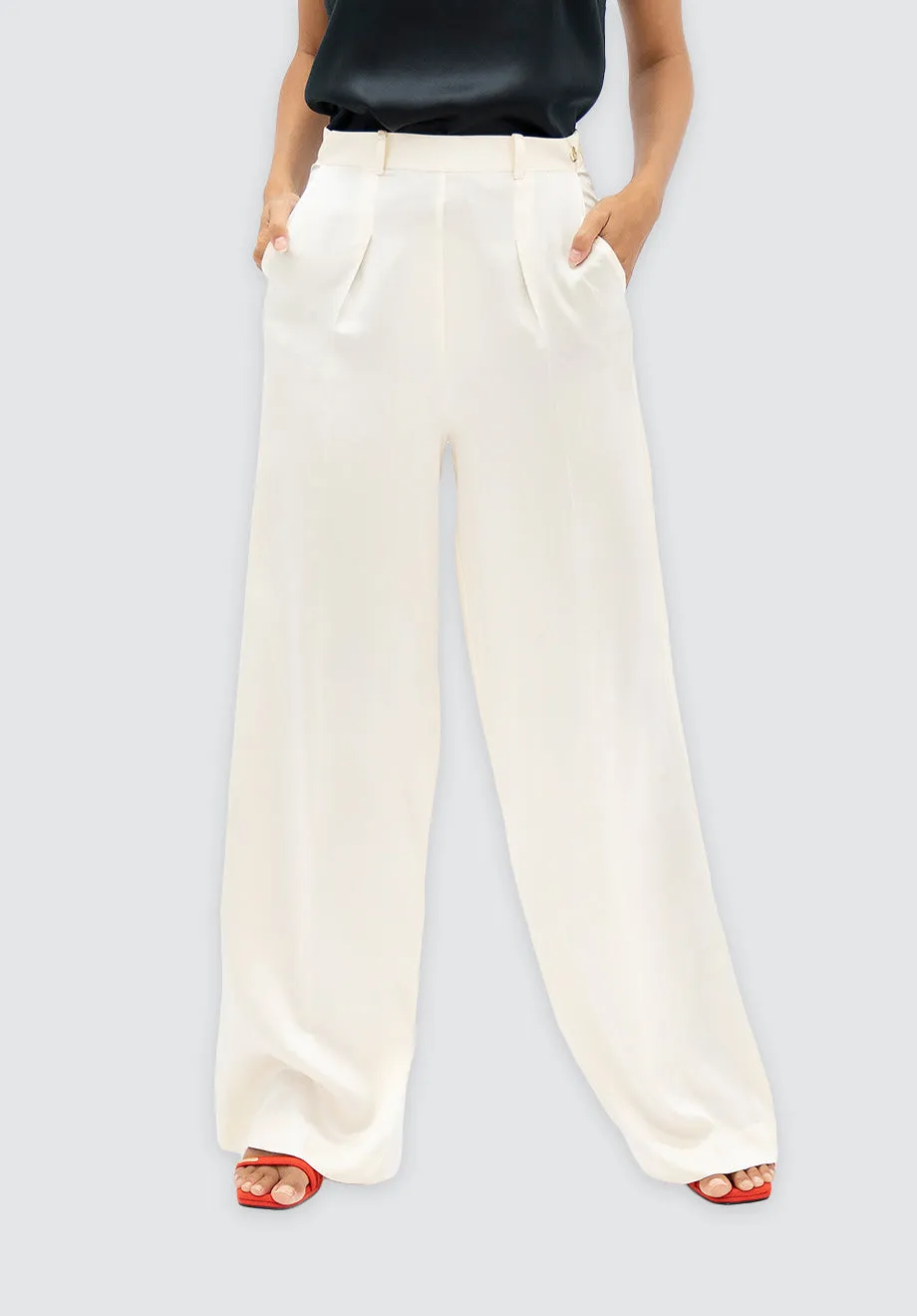 Branson BKG - Wide Leg Pants | Pearl