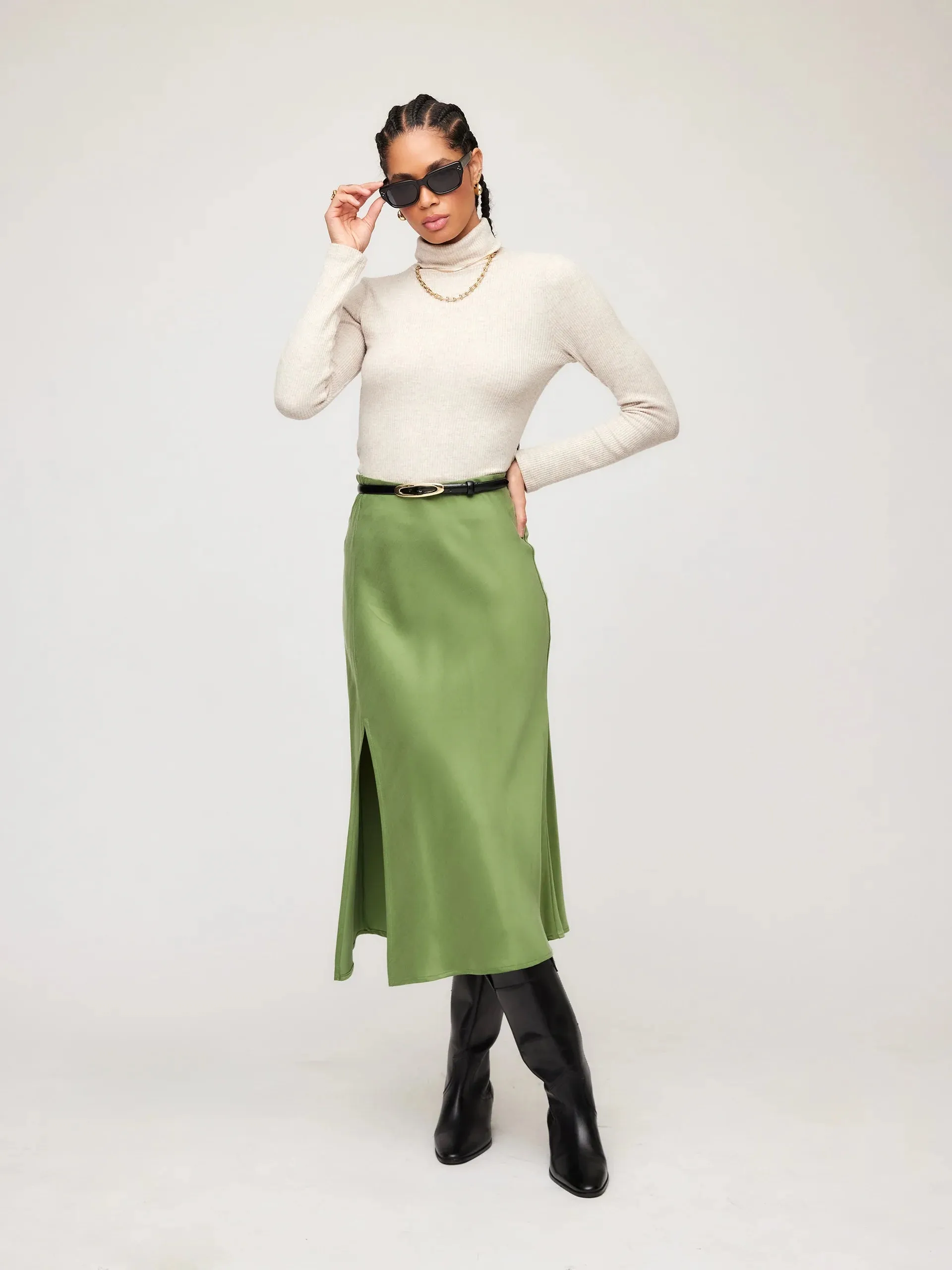 BRIELLE MIDI SKIRT