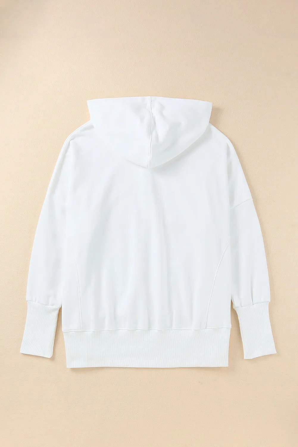 Buttoned Henley Kangaroo Pocket Hoodie