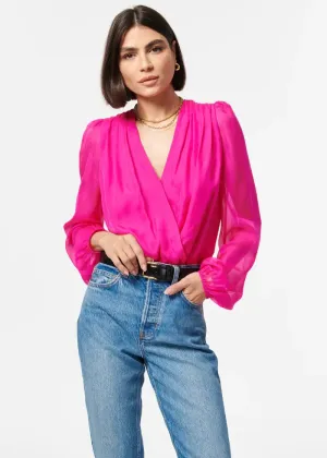 CAMI NYC - Isa Bodysuit in Neon Pink