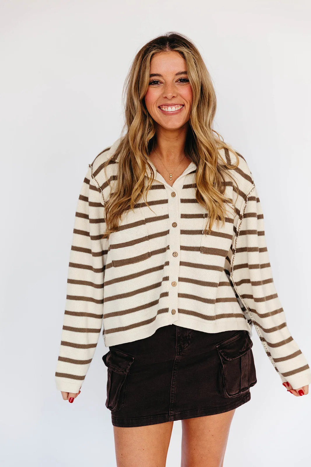 Cargo Mini Skirt - Brown