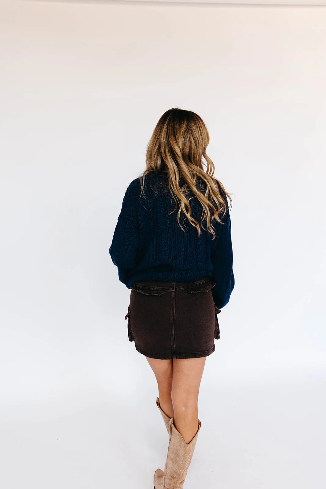 Cargo Mini Skirt - Brown