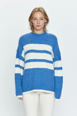 Carlen Oversized Blue Stripe Sweater