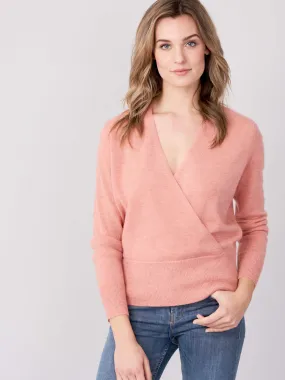 Cashmere Sweater With Wrapped Front