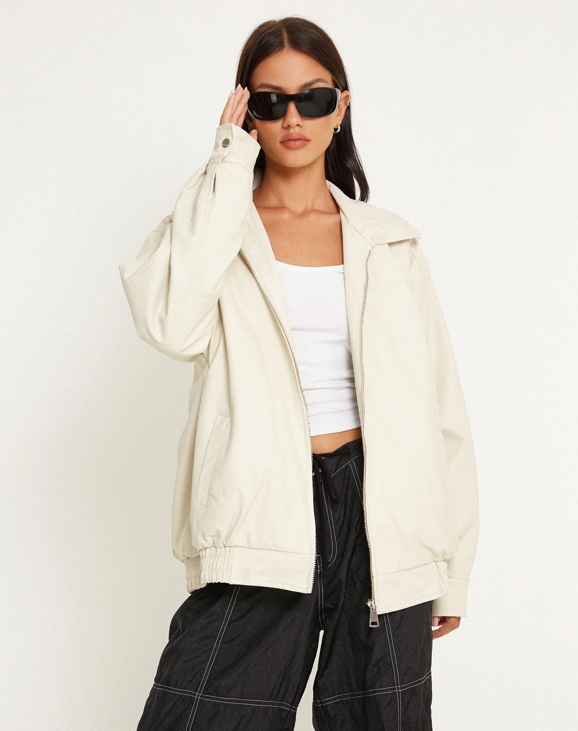 Cavita Jacket in PU Cream