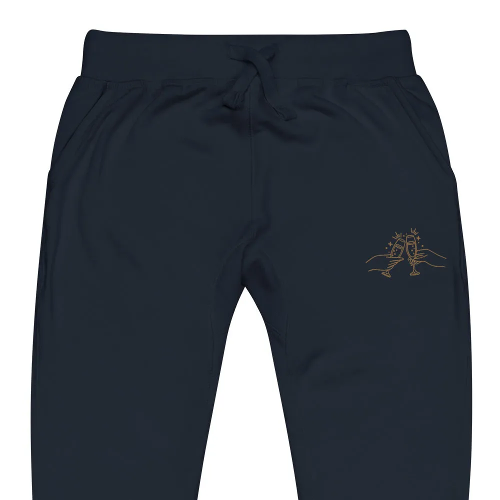 Champagne Problems Embroidered Sweatpants