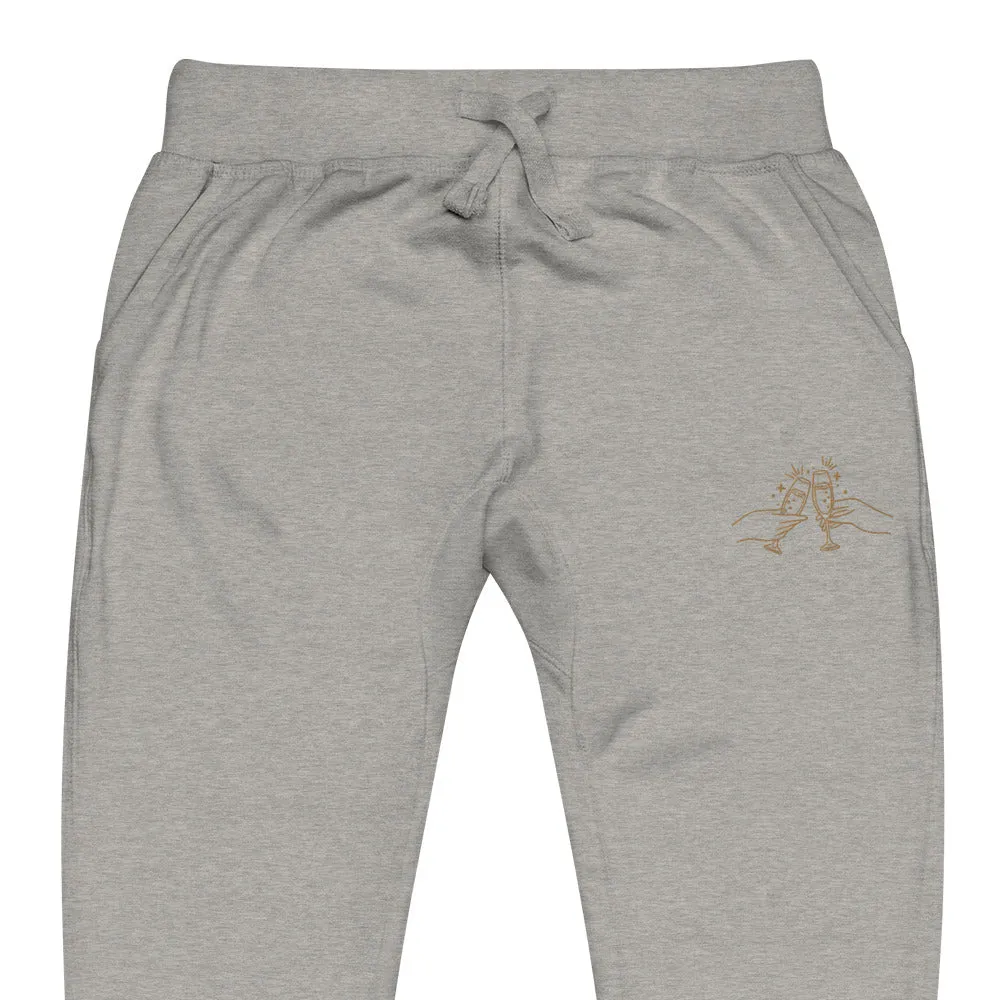 Champagne Problems Embroidered Sweatpants