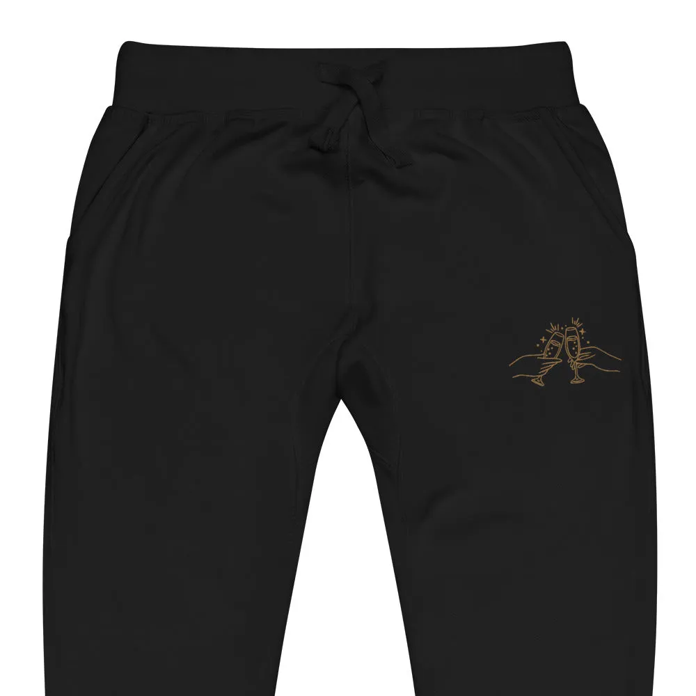 Champagne Problems Embroidered Sweatpants