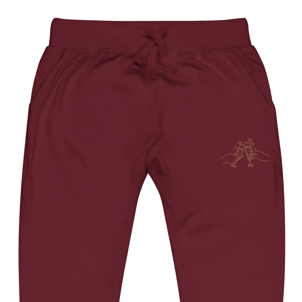 Champagne Problems Embroidered Sweatpants