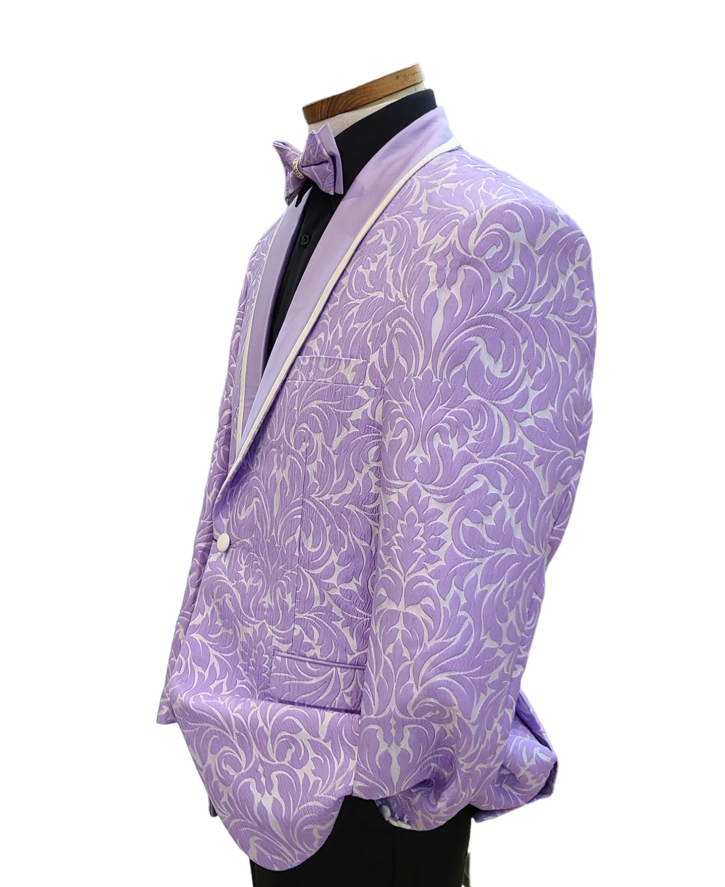 Cielo Slim Fit Sport Jacket withMatching Bow Tie