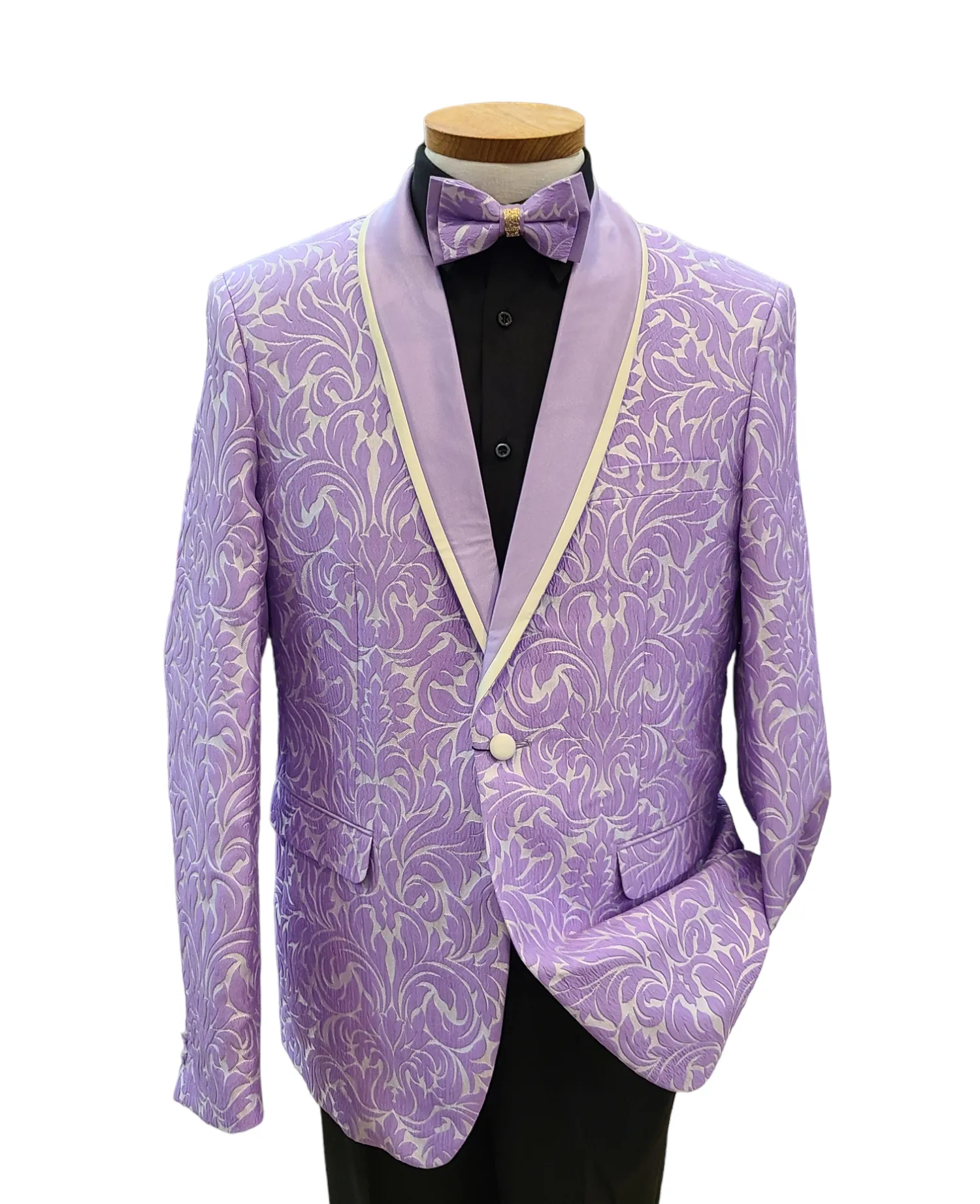 Cielo Slim Fit Sport Jacket withMatching Bow Tie