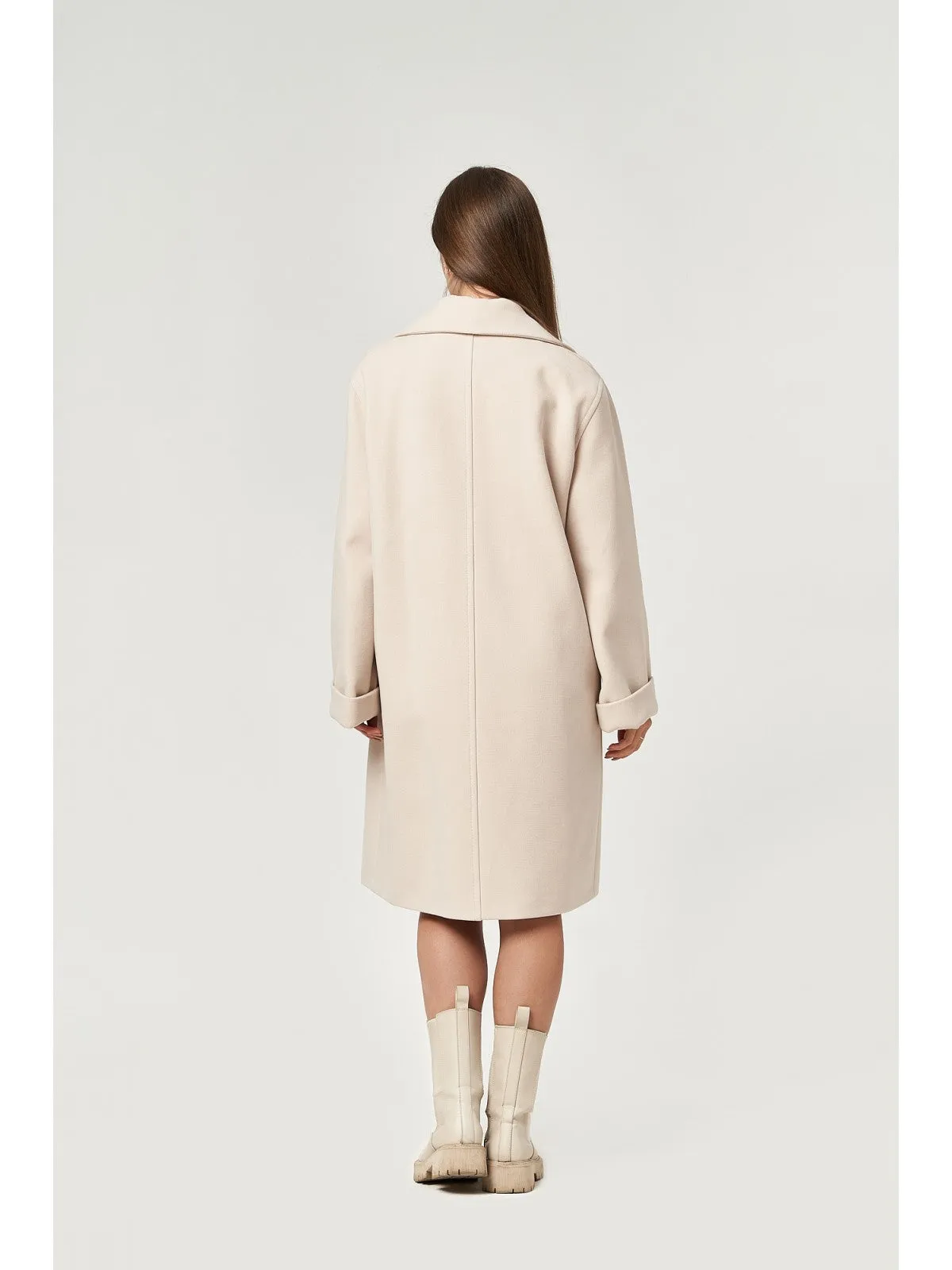 Cipriani Wool Blend Midi Overcoat