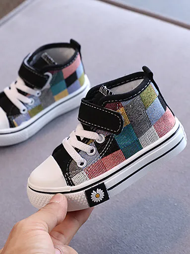 Color Blocks Canvas Sneakers by Liv and Mia