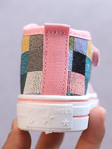 Color Blocks Canvas Sneakers by Liv and Mia