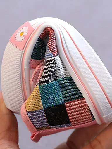 Color Blocks Canvas Sneakers by Liv and Mia