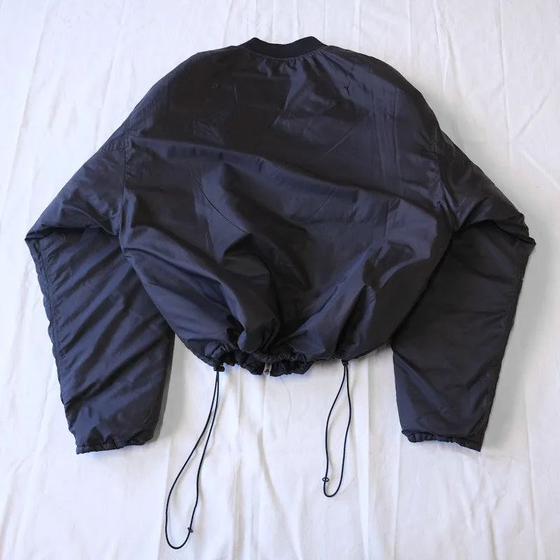 contrast zip MA-1 bomber jacket