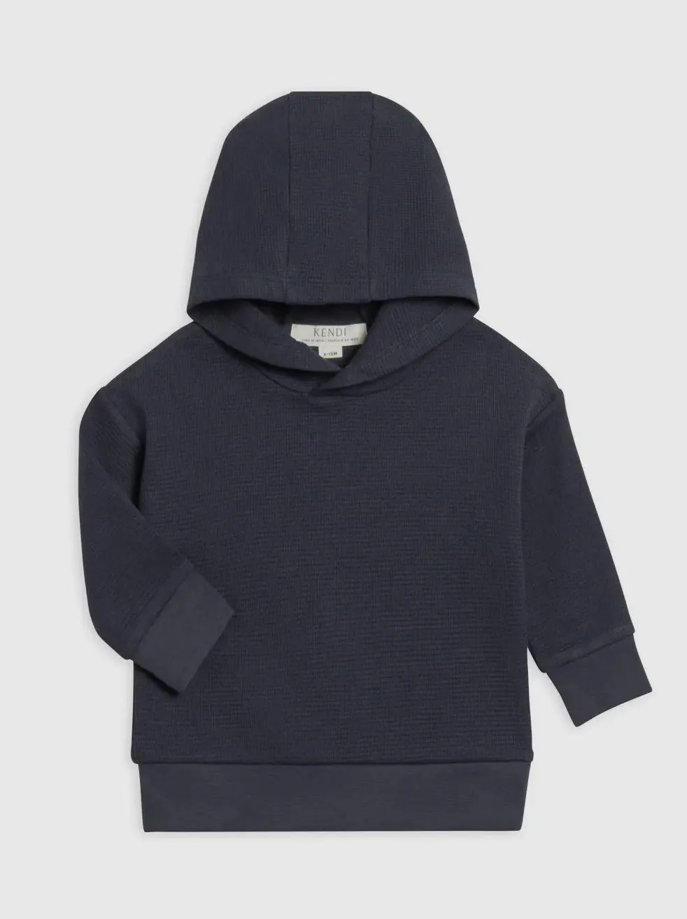 Cooper Waffle Knit Pullover - Navy