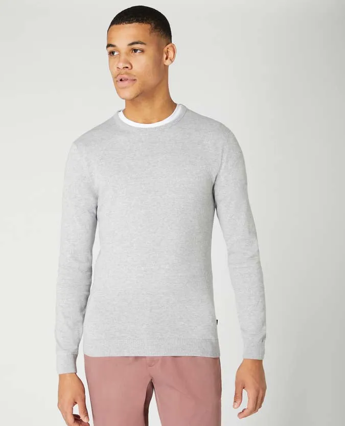 Cotton Crew Neck Sweater