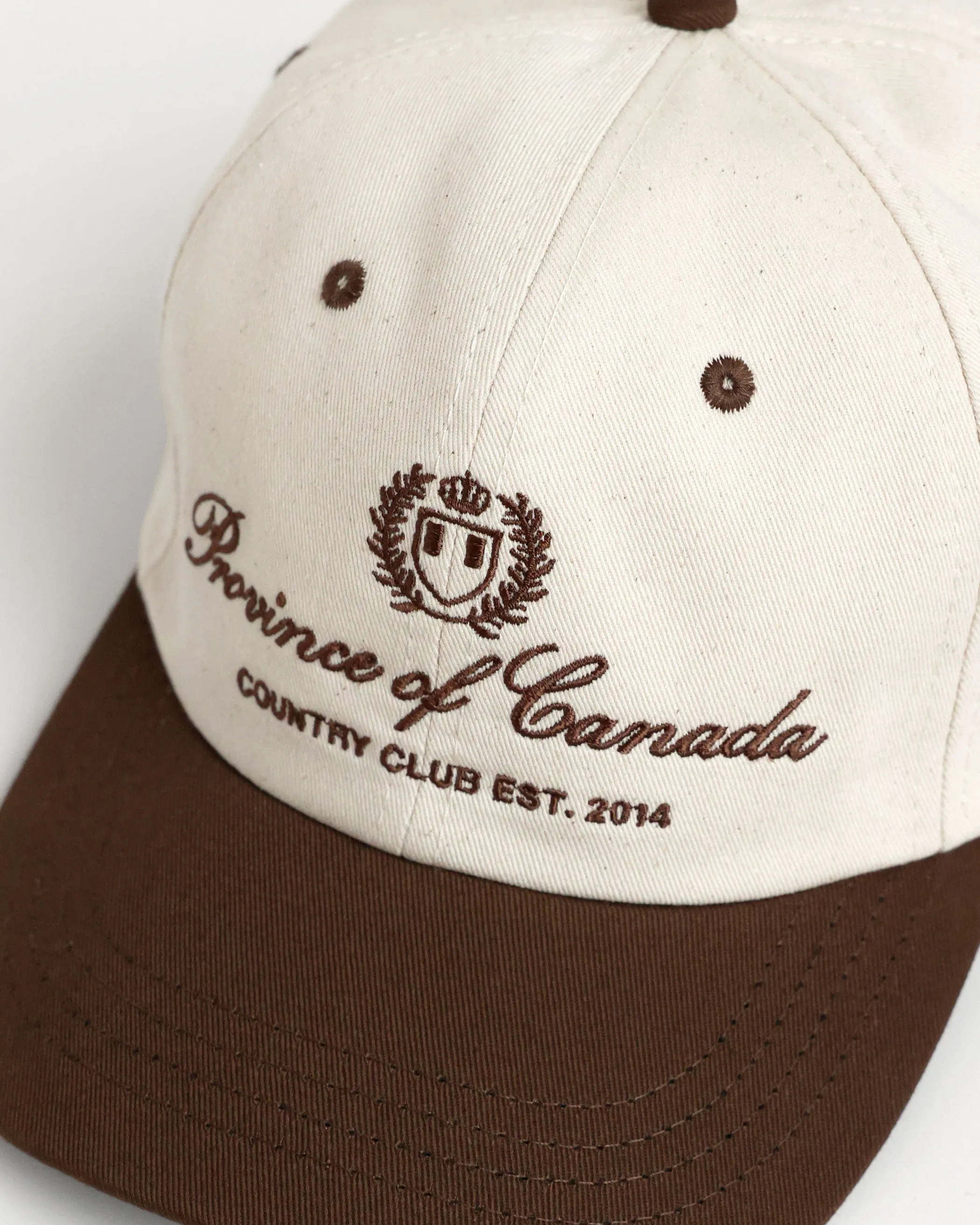 Country Club Baseball Hat Natural Brown