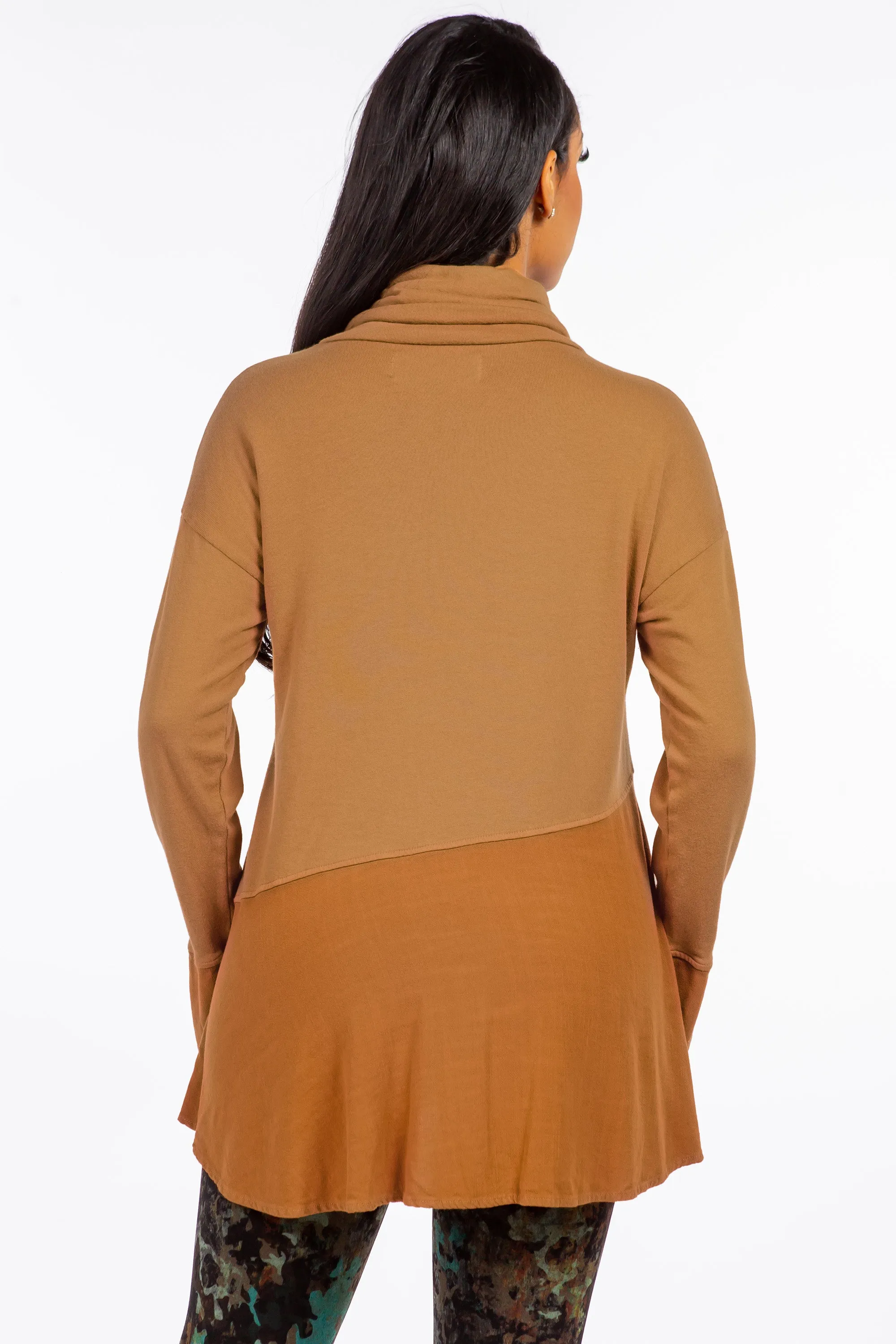 Cowl Neck Split Tunic