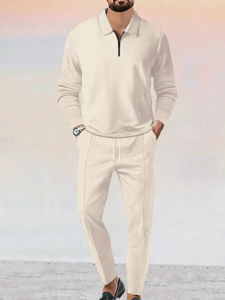 Cozy Athleisure Waffle 2-Piece Set (Live Only)