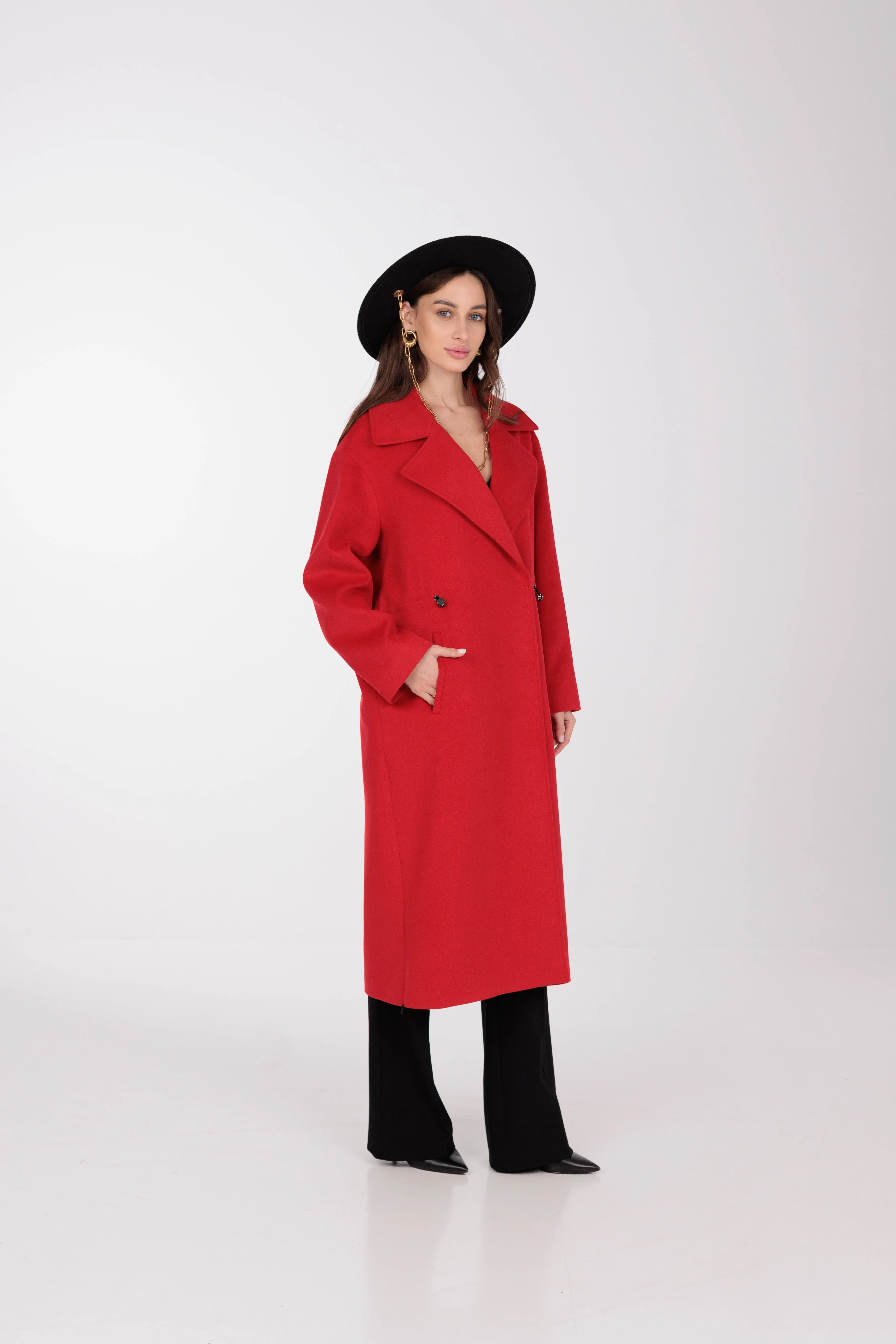 Cypress Belted Wool Blend Overcoat