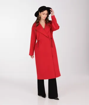 Cypress Belted Wool Blend Overcoat