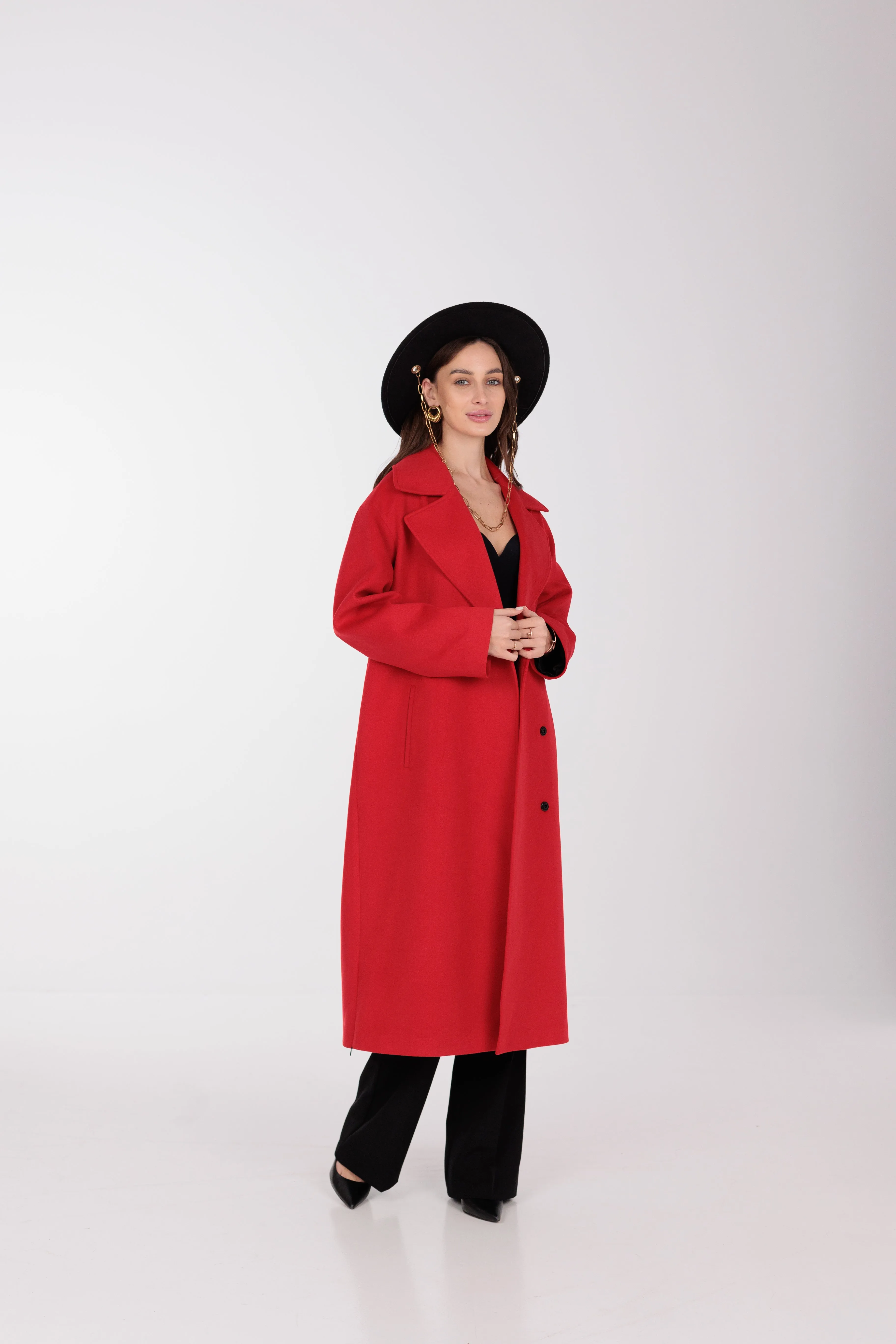 Cypress Belted Wool Blend Overcoat