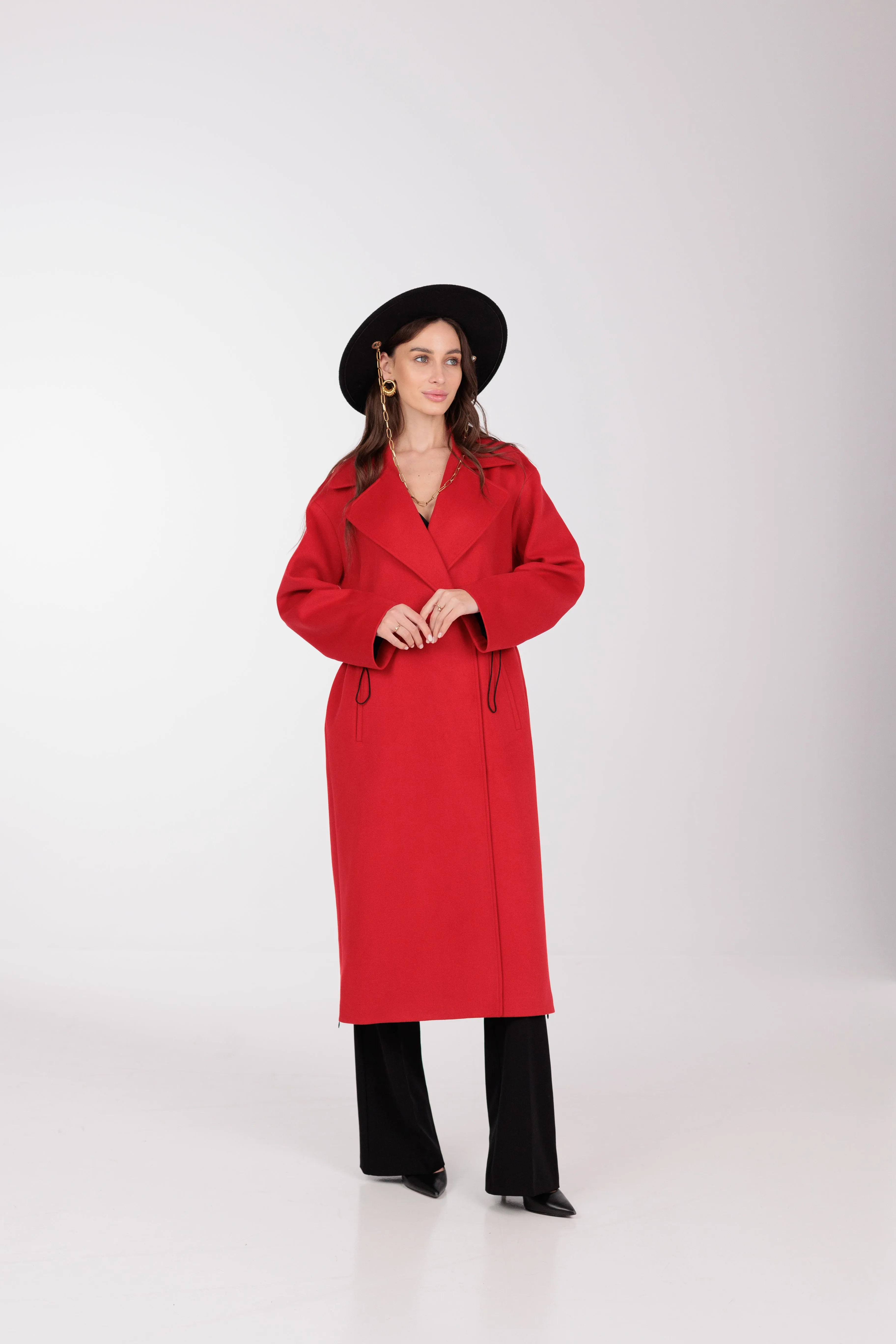 Cypress Belted Wool Blend Overcoat