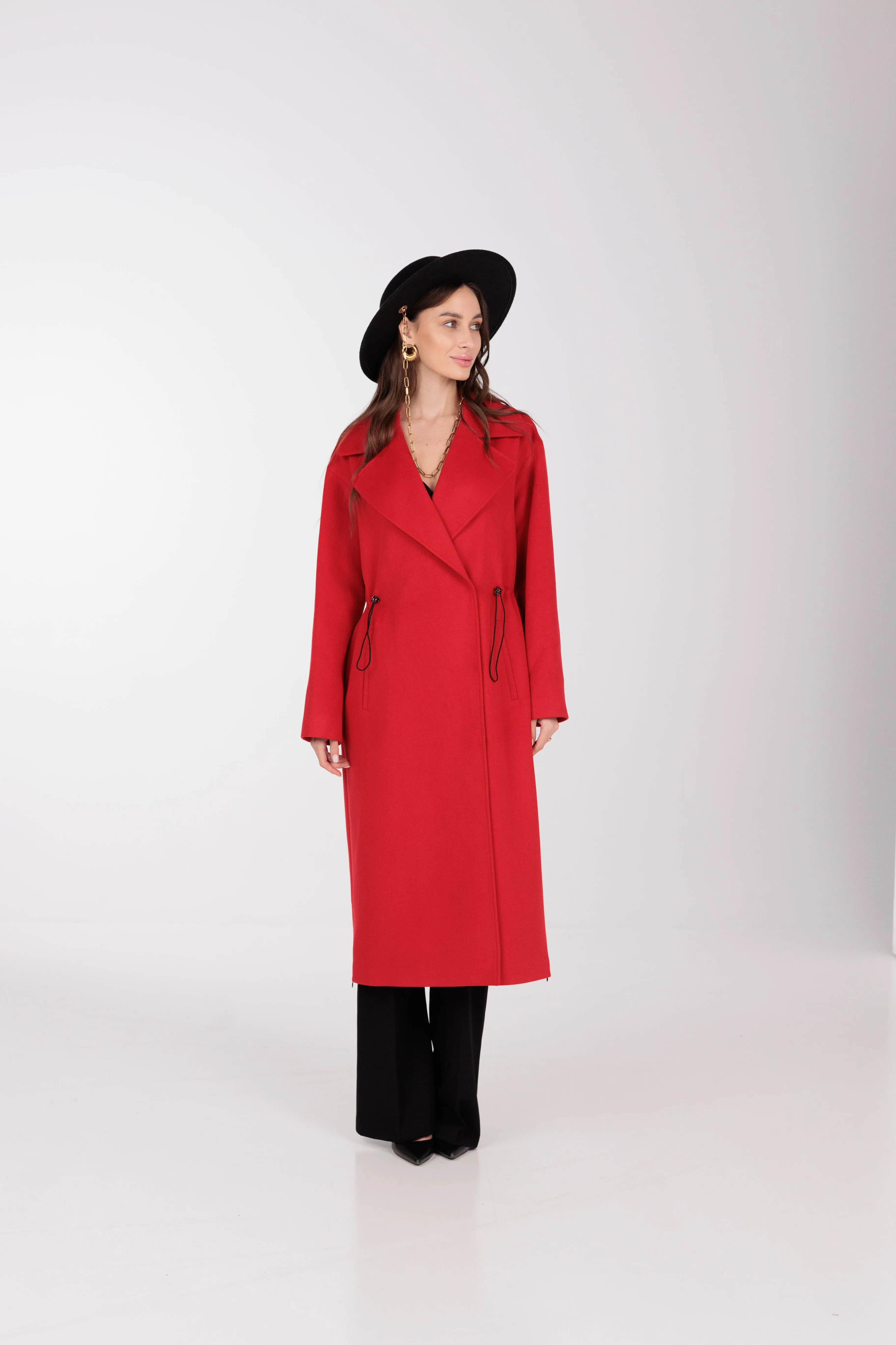 Cypress Belted Wool Blend Overcoat